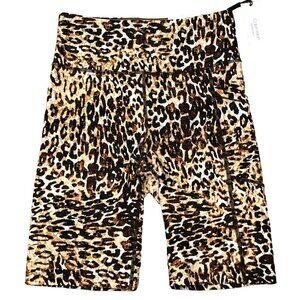 CALVIN‎ KLEIN PERFORMANCE HIGH RISE ANIMAL PRINT SHORTS XS NWT